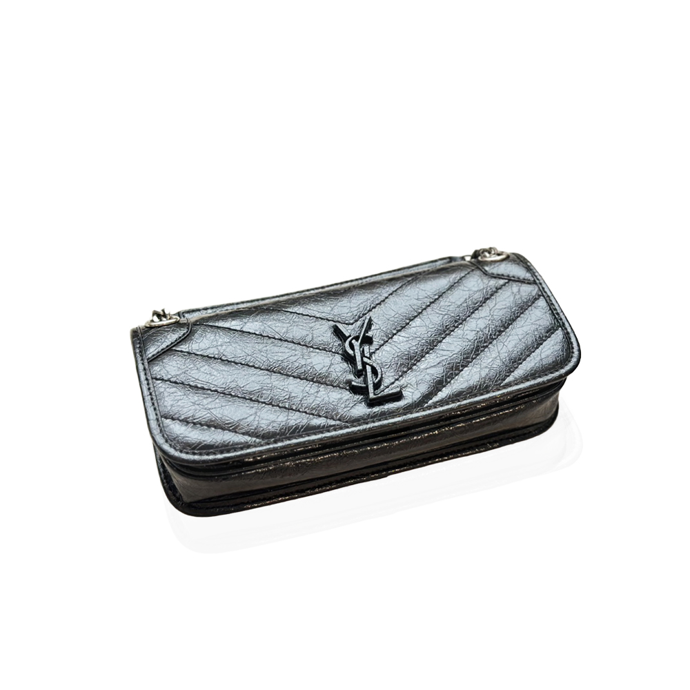 Saint Laurent YSL Leather Chain Shoulder Bag Crossbody Bag