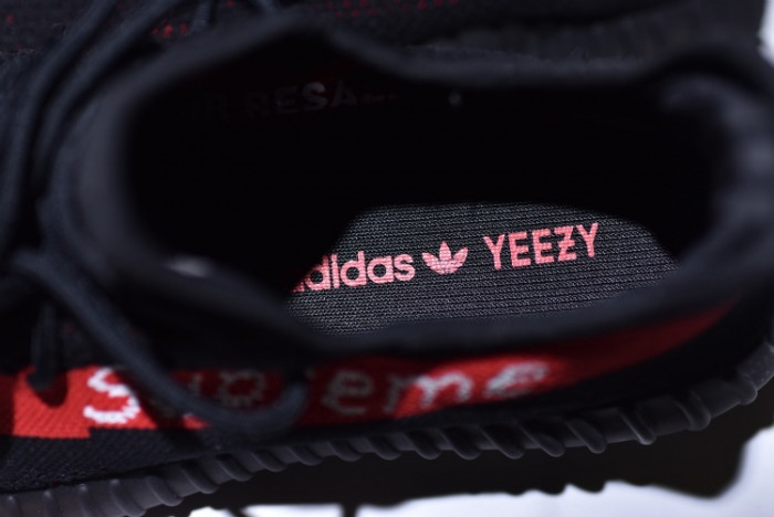 Yeezy Supreme Boost 350 V2 BLACK AND RED