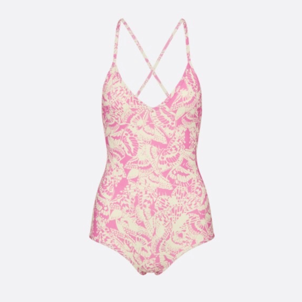 Dior Animal-print One-piece Swimsuit Swimwear