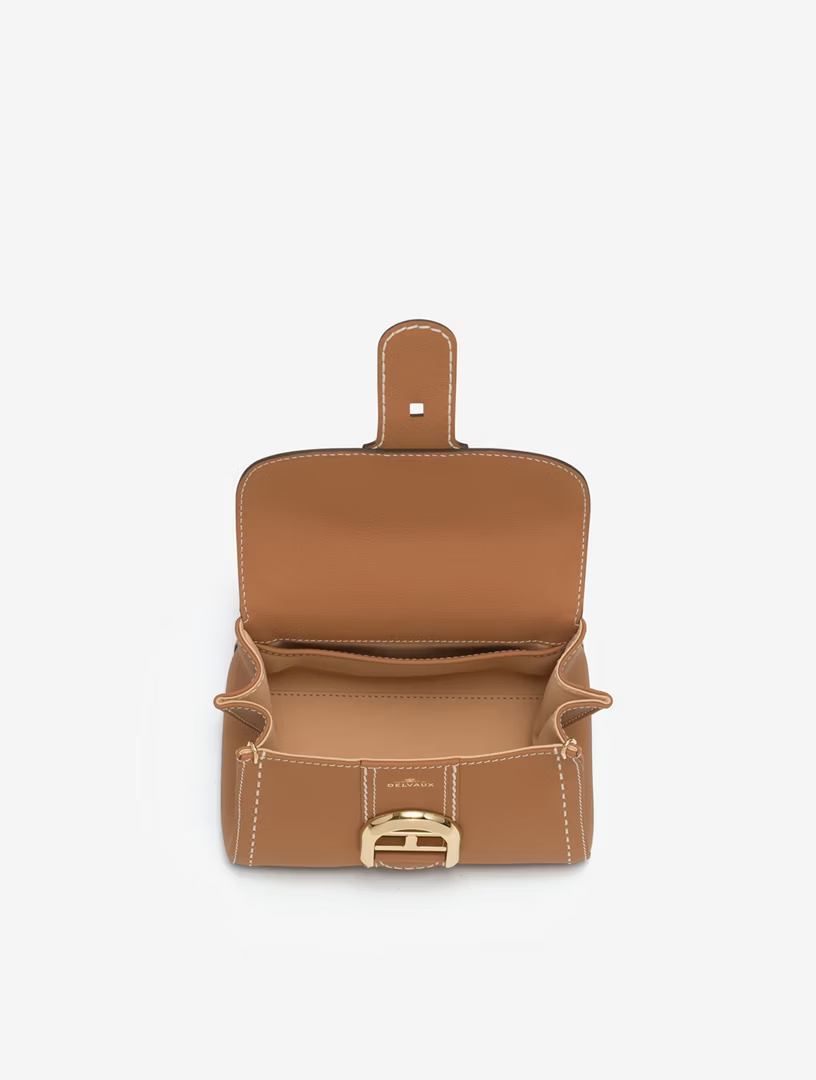 DELVAUX Brillant Mini S Rodéo Calf Surpiqué