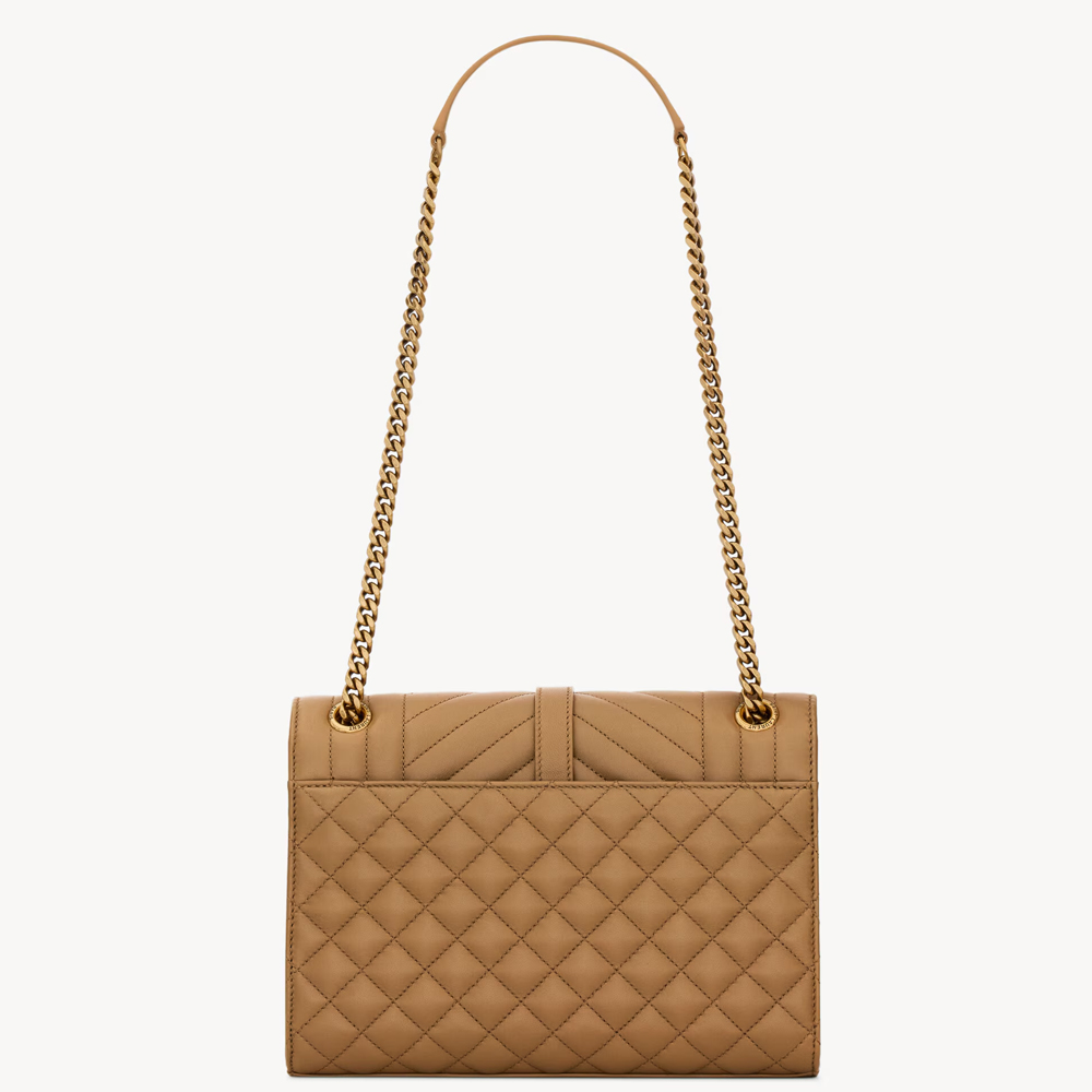 Saint Laurent YSL Envelope Medium 24- Embossed Leather