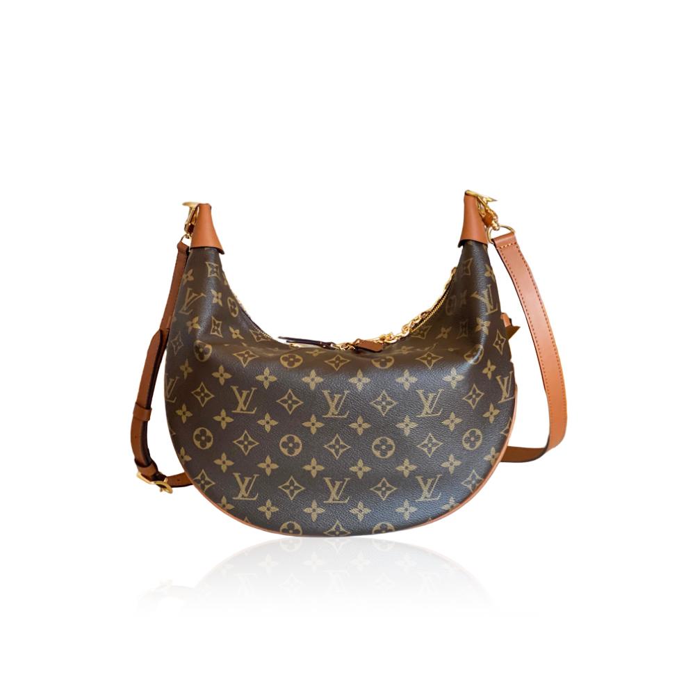 Louis Vuitton runway style moon shoulder bag crossbody bag