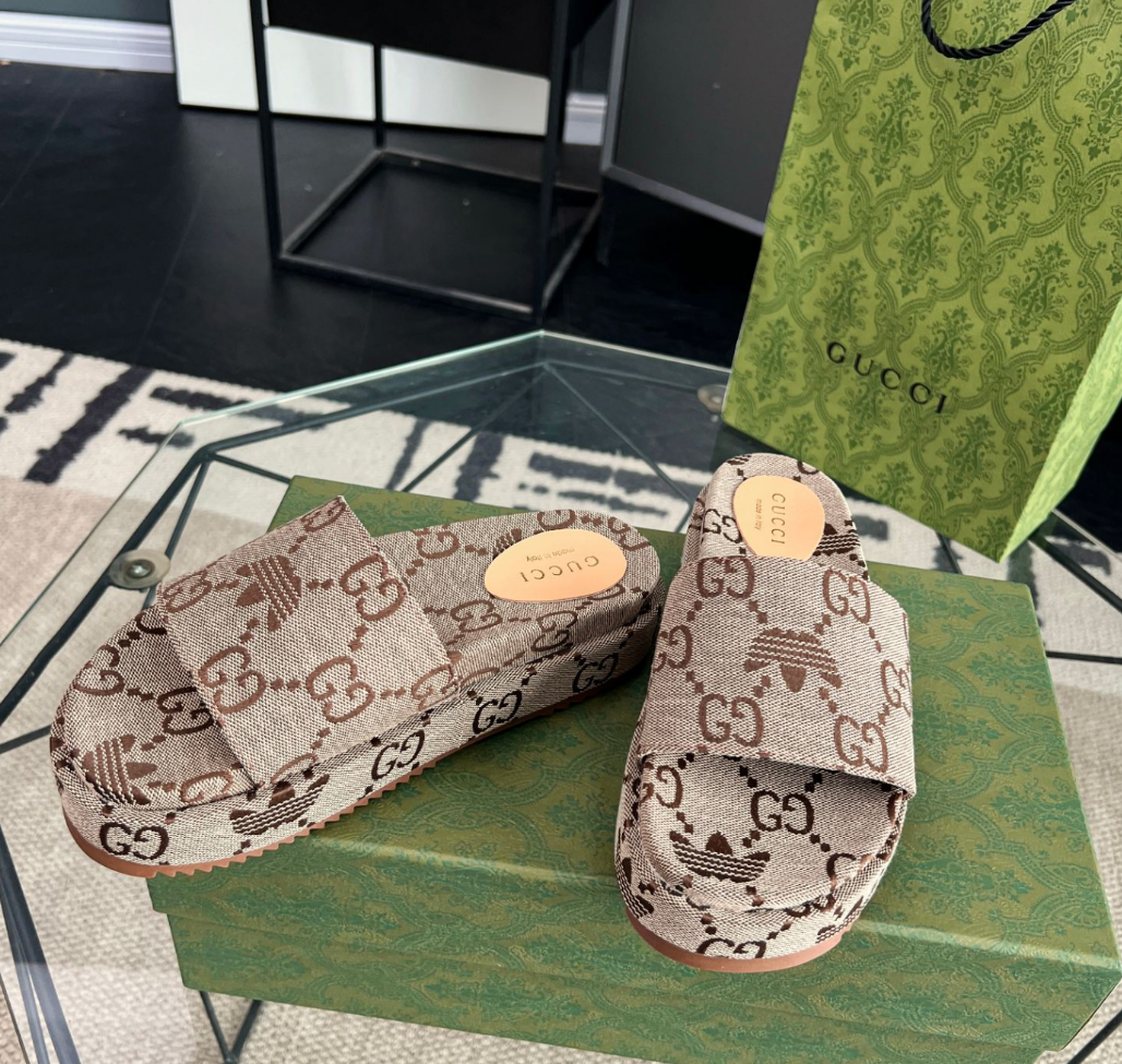 Adidas collaboration classic brown retro canvas slippers