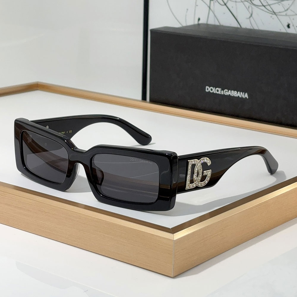 DOLCE & GABBAN DG Small Box Logo Mirror leg  Sunglasses Top quality