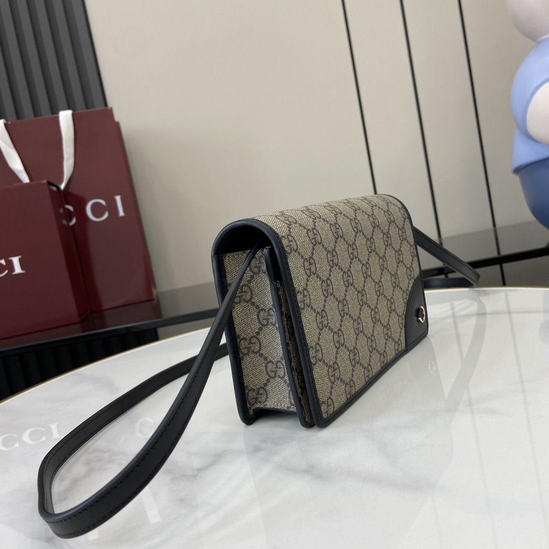 GUCCI Emblem GG ultra mini shoulder bag
