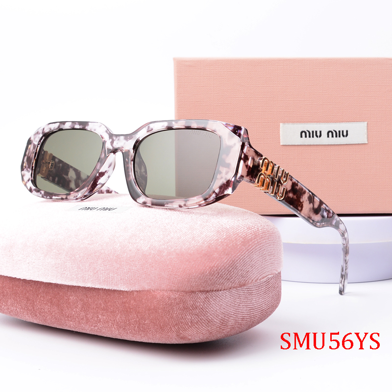 MIU MIU Retro trend Sunglasses Top quality