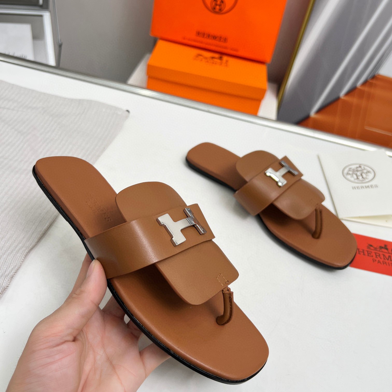 Hermes Oran sandal