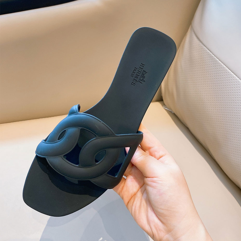 Hermes Shoes Aloha Flat Slippers Slide Sandal