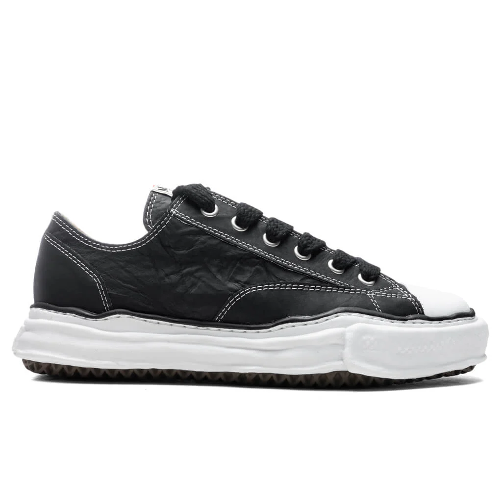 MIHARA YASUHIRO Peterson Low OG Sole Paper Like Leather Sneaker - Black