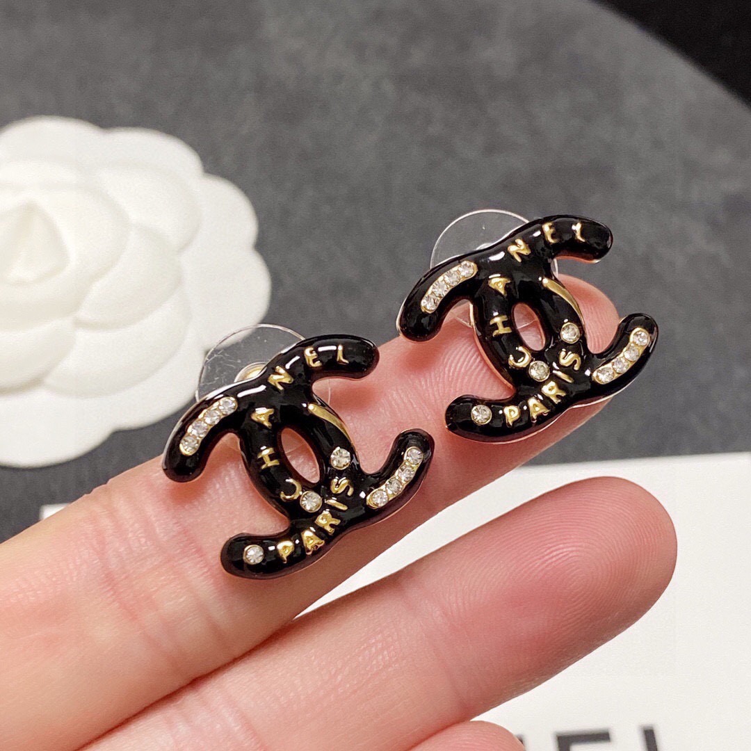 Chanel new double c earrings