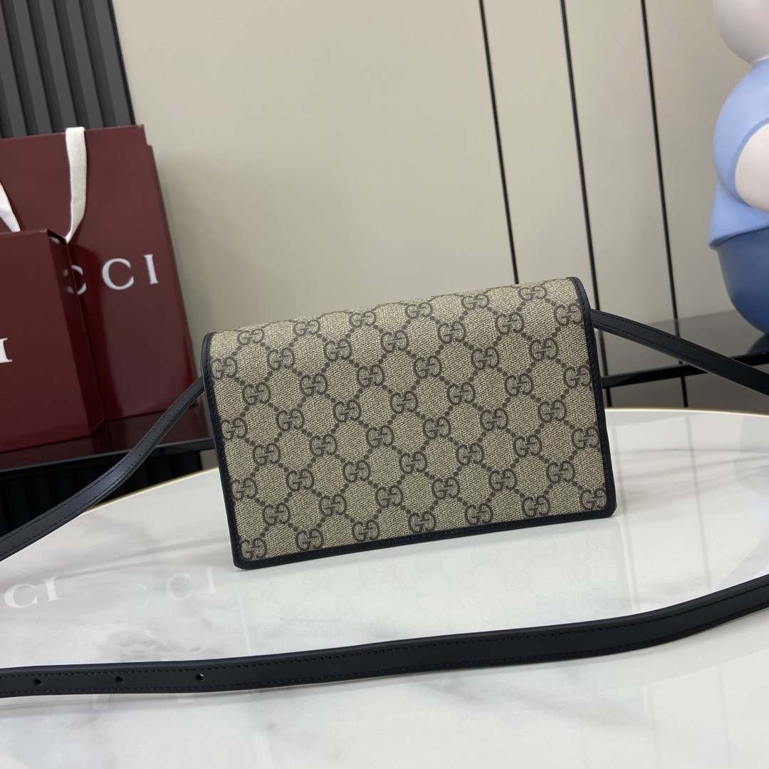GUCCI Emblem GG ultra mini shoulder bag