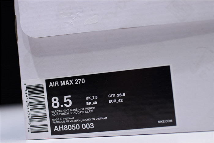 NIKE AIR MAX 270 Light Bone black AH8050-003