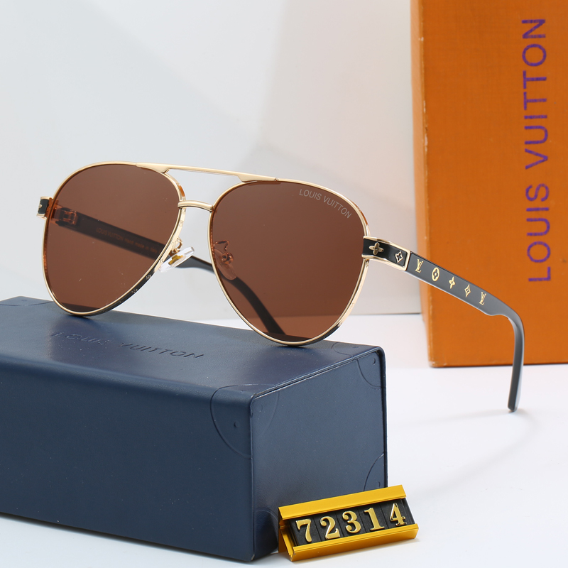 Louis Vuitton LV Lrregular Shape Fashion Sunglasses Top quality