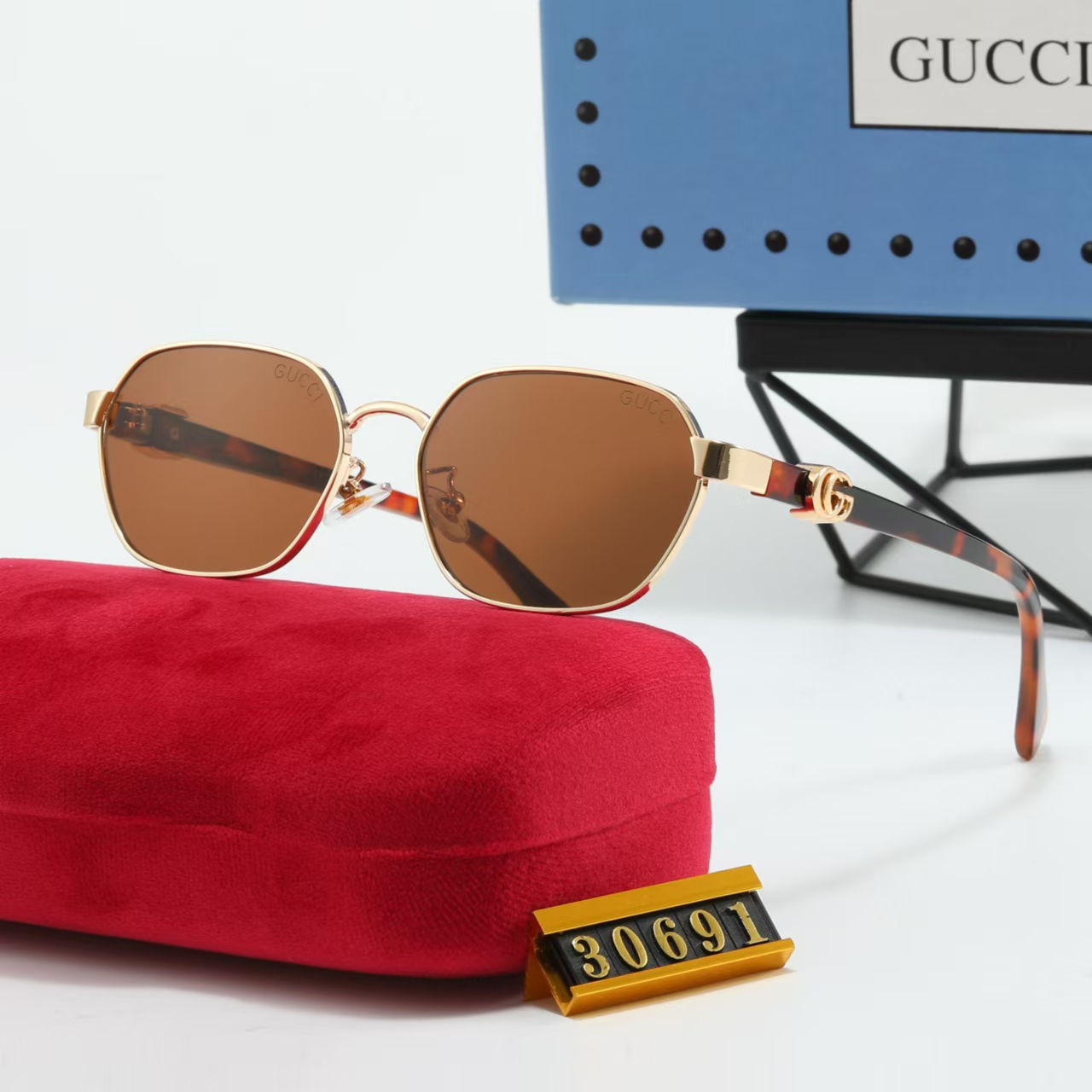 Gucci Shaped Frame Sunglasses