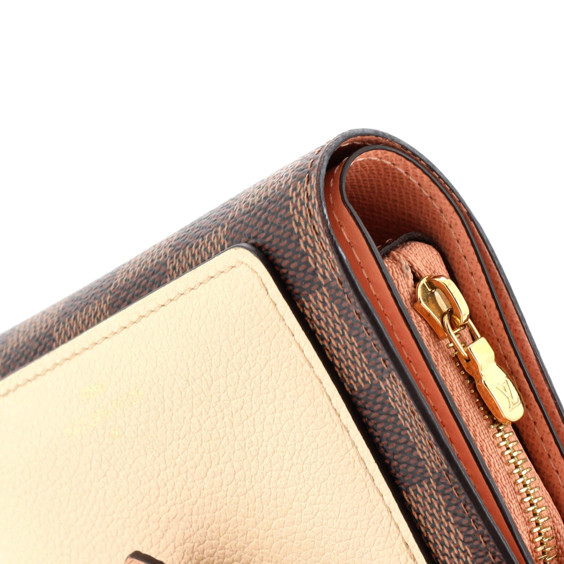 Louis Vuitton Juliette Wallet Damier with Leather