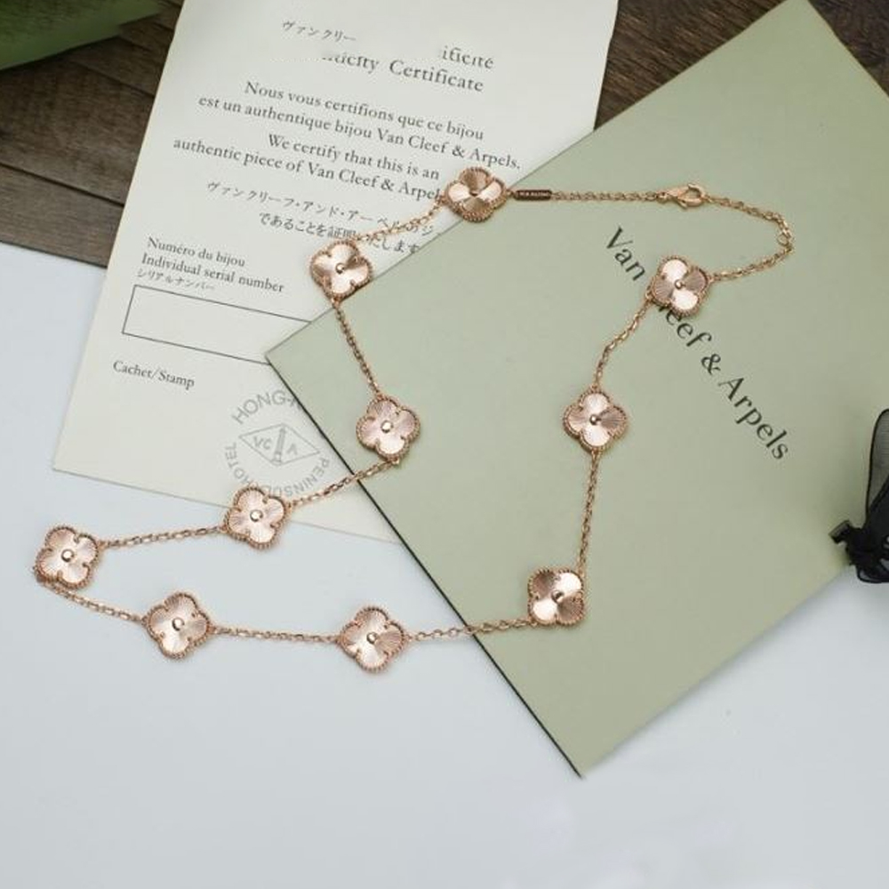 Van Cleef & Arpels Vca Five Flower Necklace Jewelry