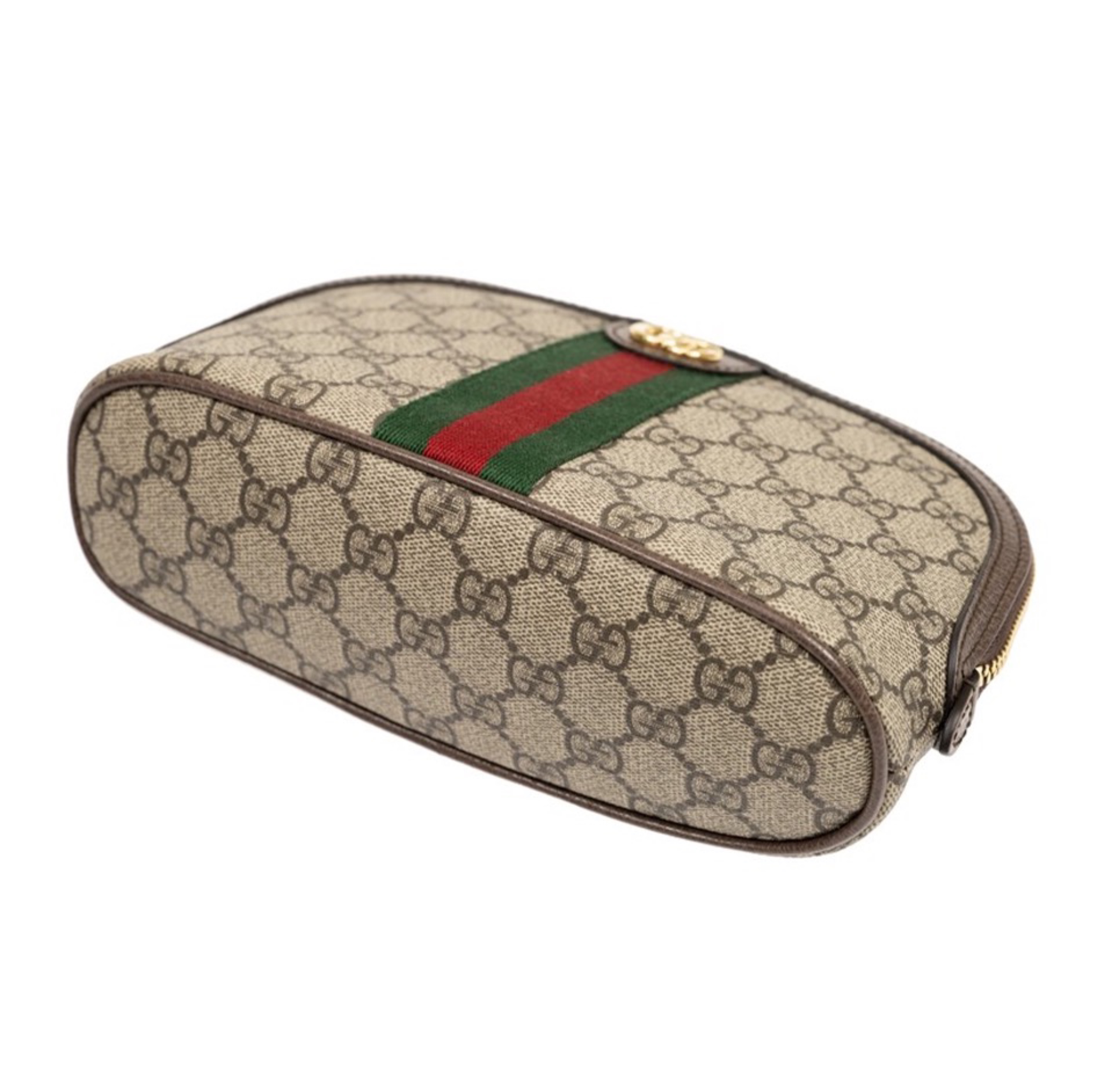 Gucci Ophidia Canvas&Leather Wash Bag