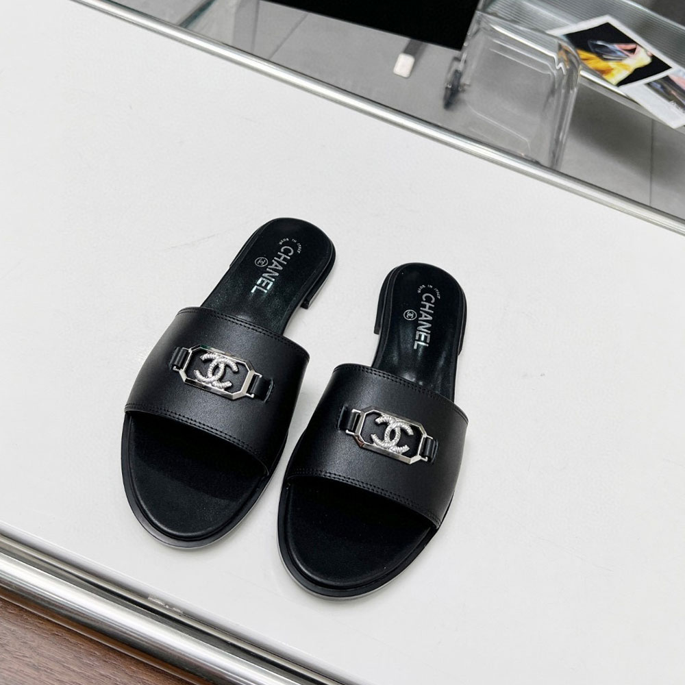 Chanel Flat Opflopsen-toed Flip-flops Slide Sandal
