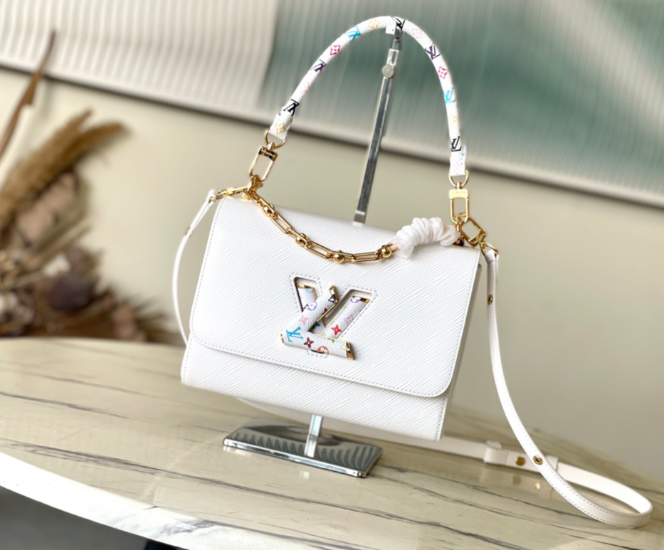 Louis Vuitton LV New Trendy Fashion Colorful Grained Calf Leather Bag