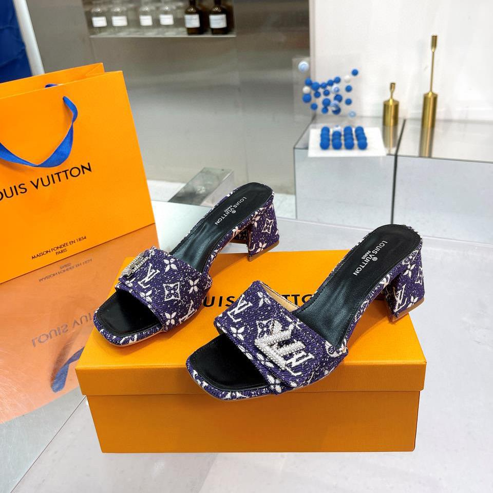 Louis Vuitton LV  Chunky Crew Style Flip-flops Slide Sandal