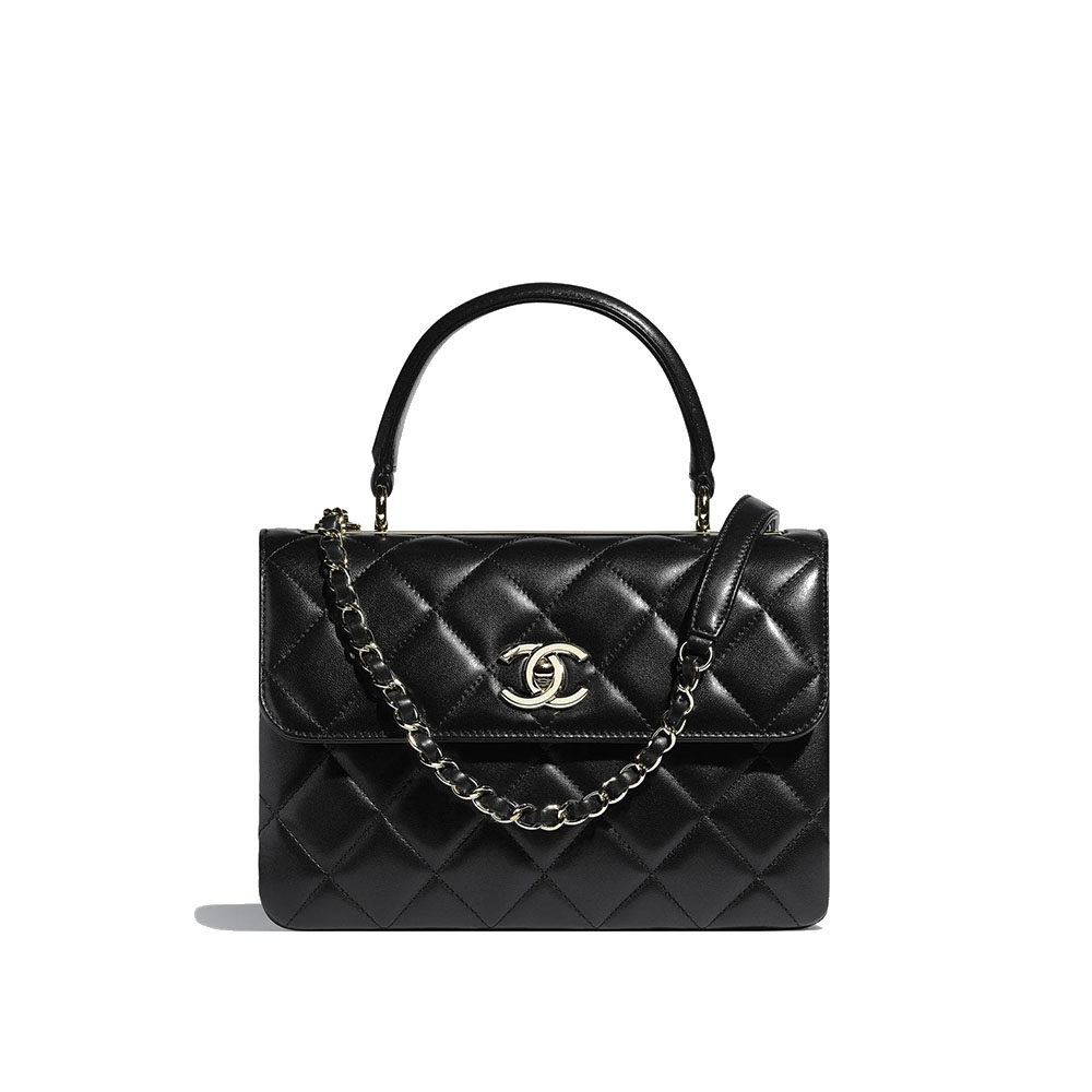 Chanel Flap Bag Trendy CC With Top Handle-Burgundy