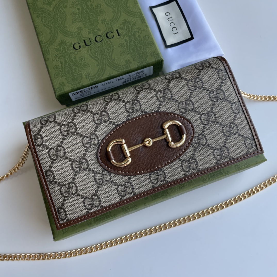 Gucci 1955 Horsebit Chain Wallet