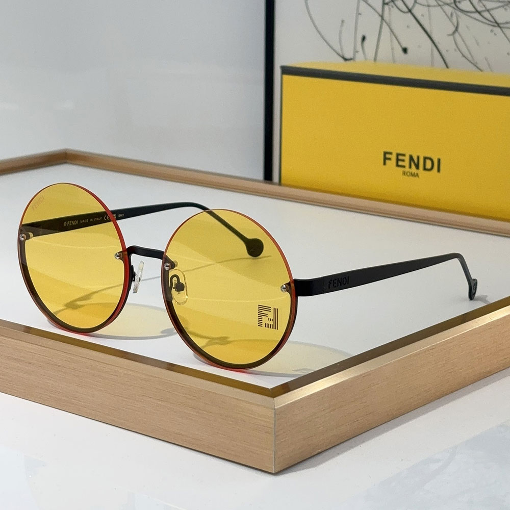 Fendi  Lightweight Round Sunglasses Top quality