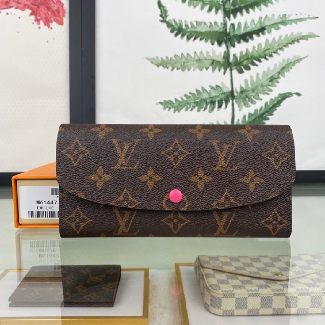 Louis Vuitton LV Emilie Snap On Wallet M61447