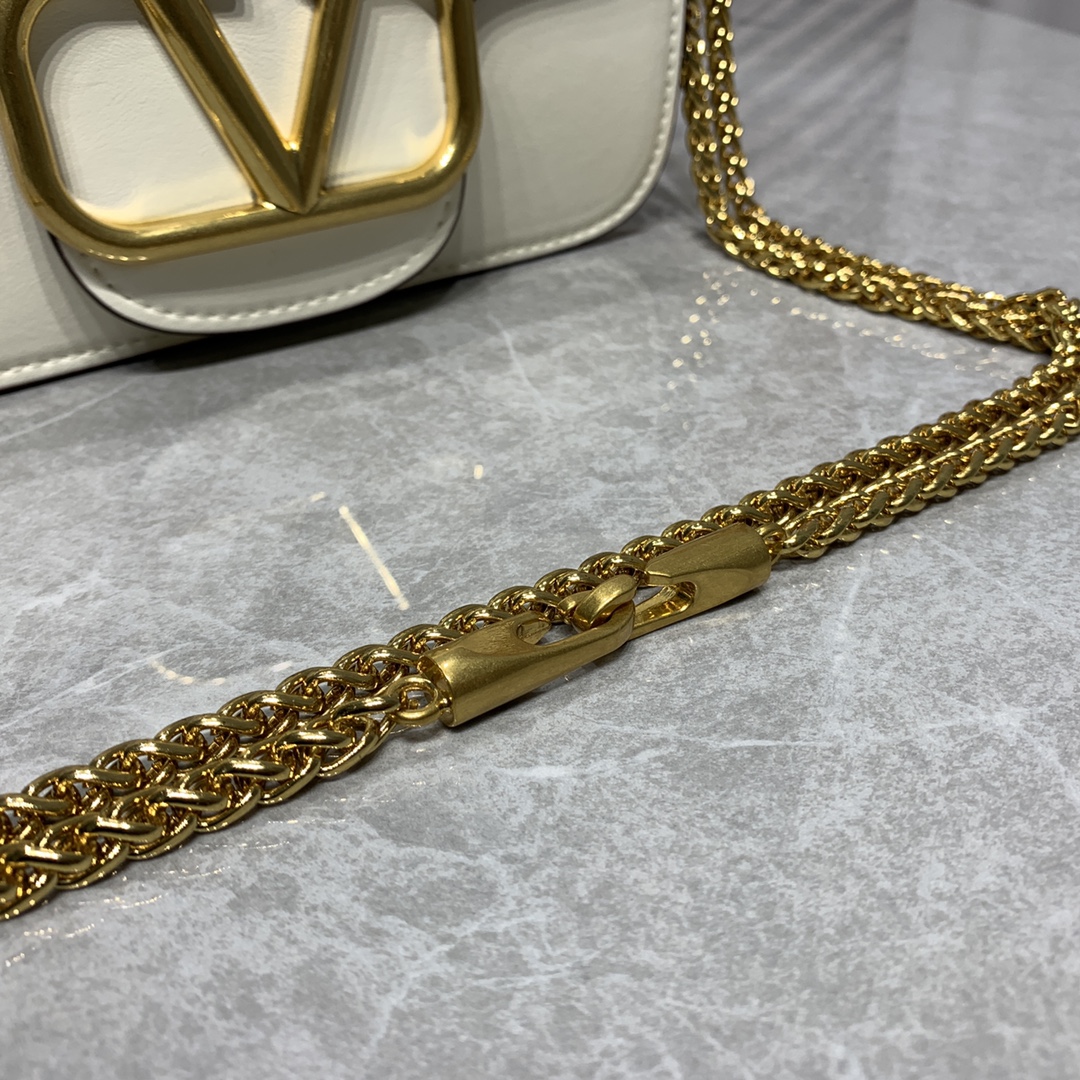 VALENTINO GARAVANI V Logo Baguette Shoulder Bag Ladies MINILOCO Calfskin Bag