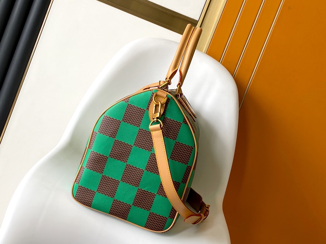 Louis Vuitton 10A Handbag Shoulder Bag Top Mirror Quality Version Speedy 18 Bandouli猫reDamier N40534