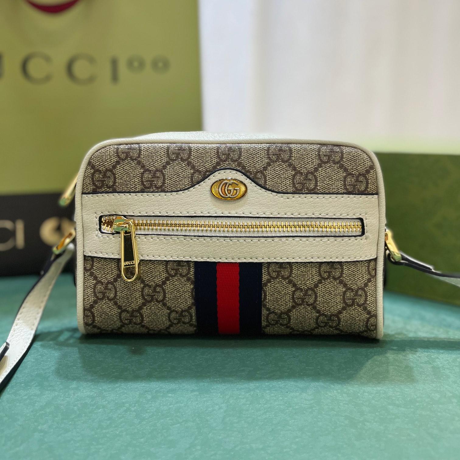 Gucci Ophidia Striped Webbing Waist Pack