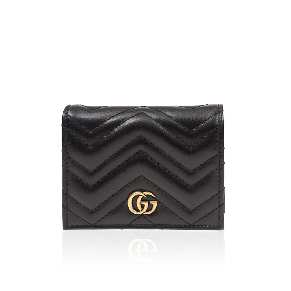 Gucci Unisex GG Marmont Card Case Wallet Double G