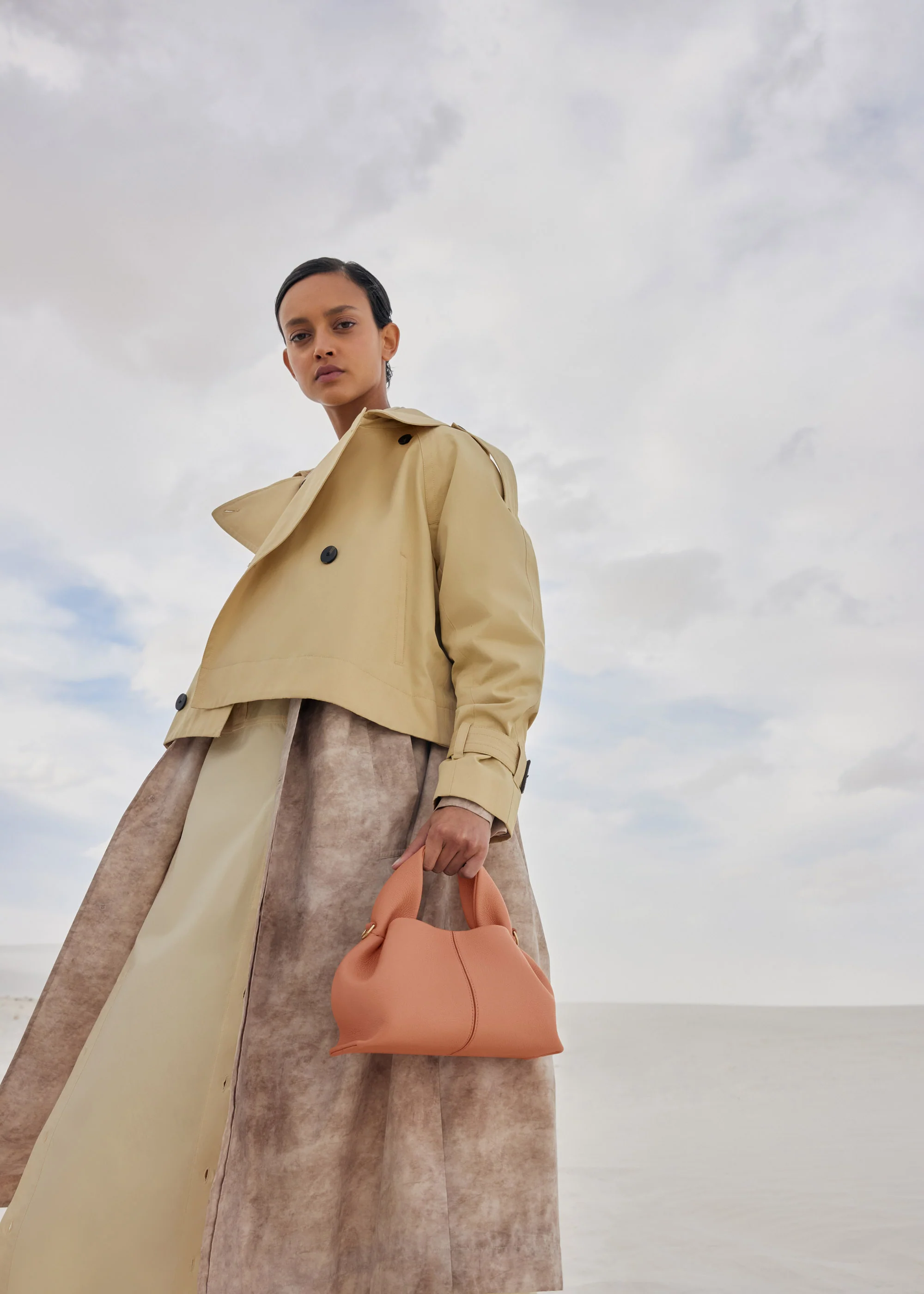 Polène Numéro Neuf Mini - Textured Peach