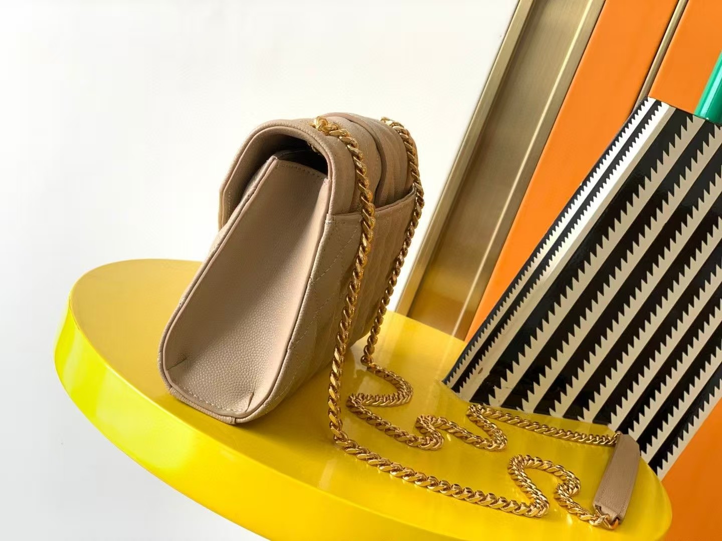 Saint Laurent YSL Envelope leather bag