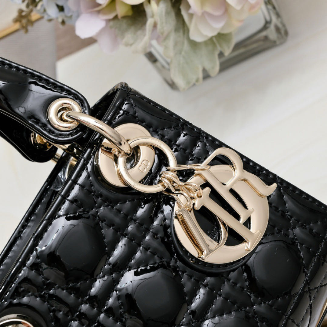 Dior Mini Lady Bag - Lacquered Calfskin