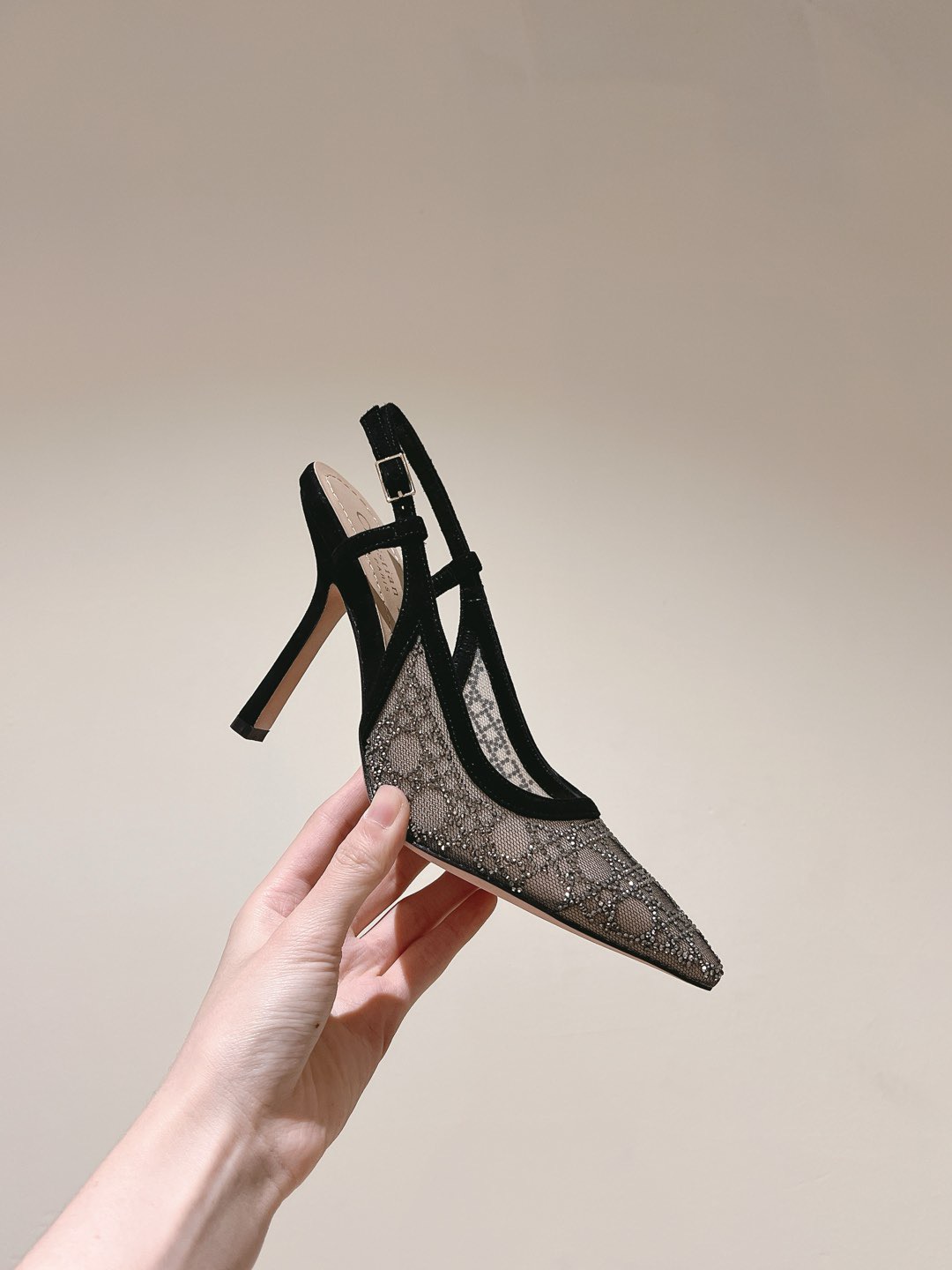 Dior early spring new diamond studded high heels