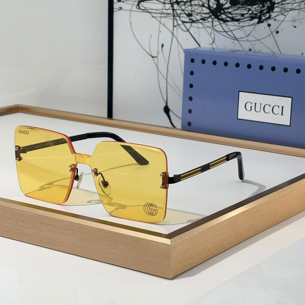 Gucci Stylish Frameless Design sunglasses Top quality