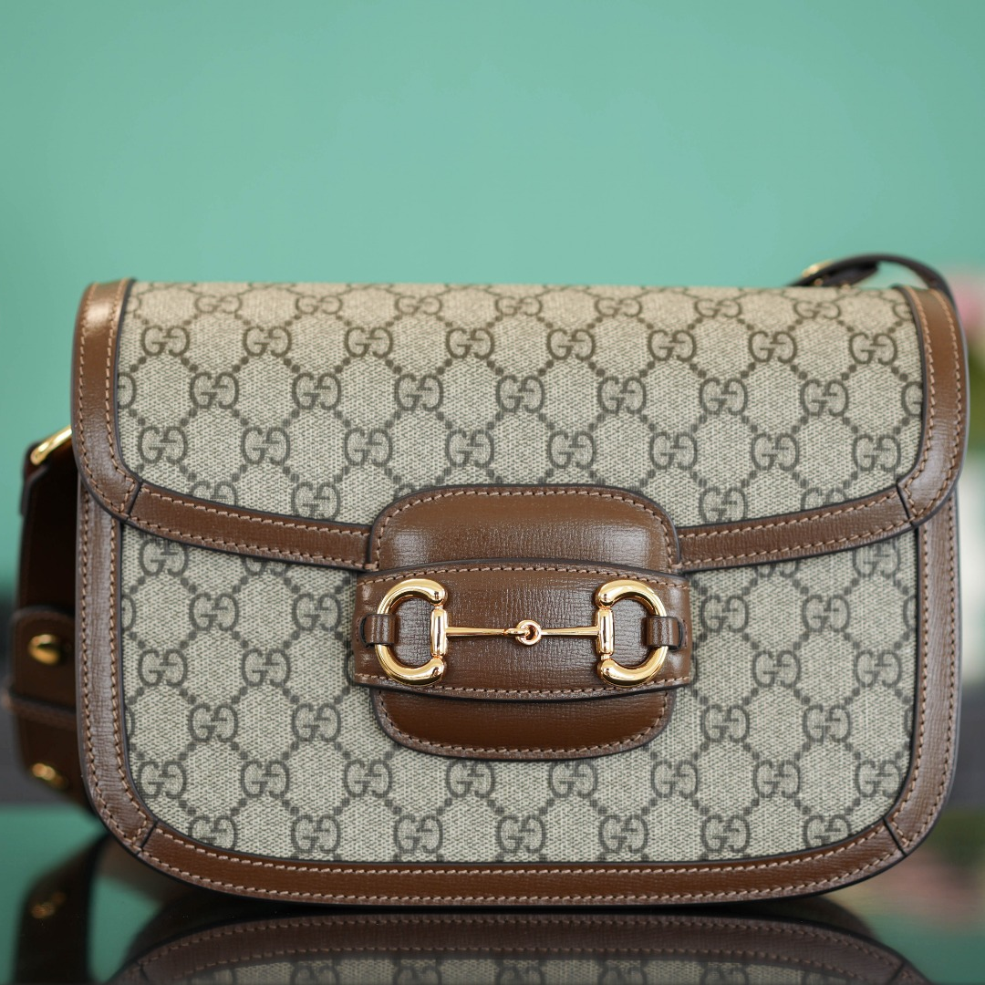 GUCCI 1955 Horsebit Shoulder Bag 10A Mirror Quality Version 602204