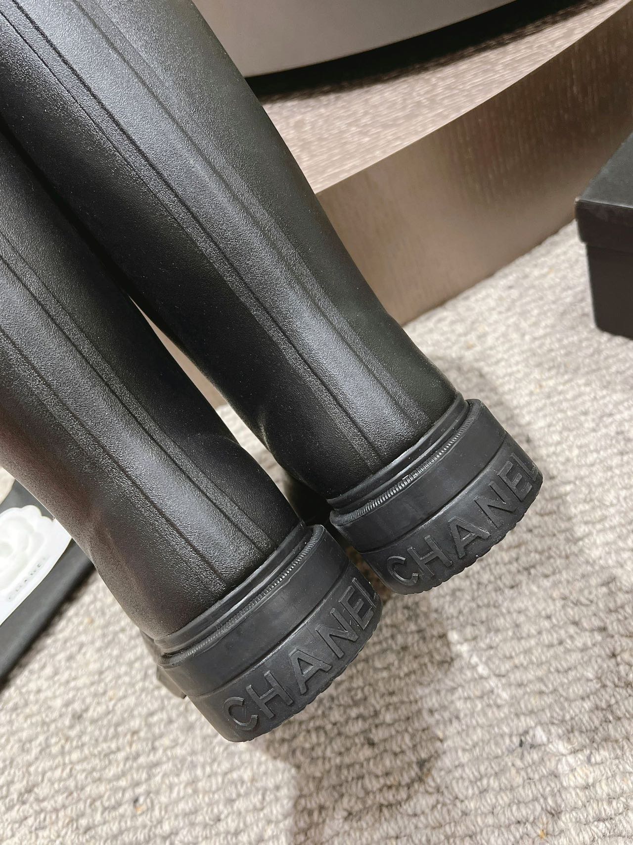 Chanel Rain Boots