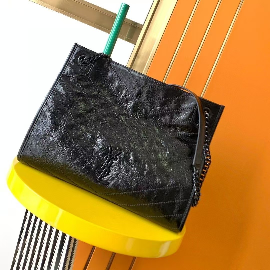 Saint Laurent YSL NIKI SHOPPING Vintage Leather Handbag