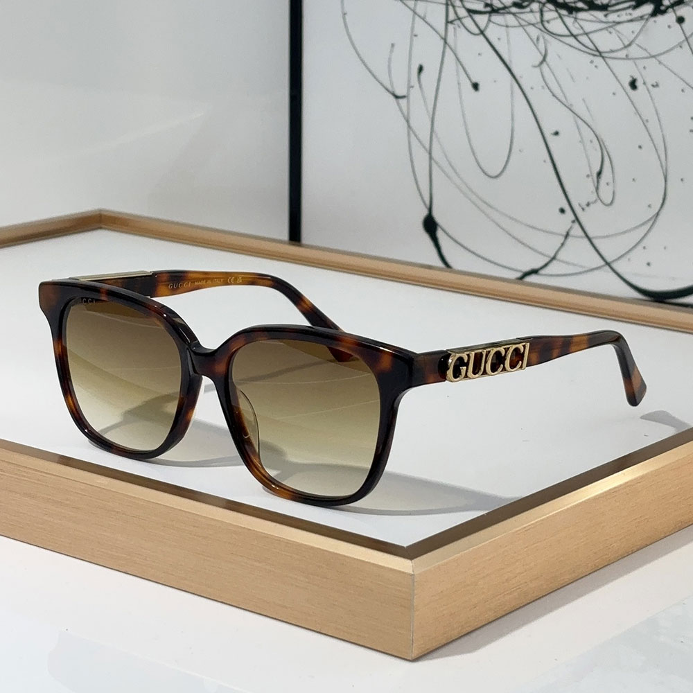 Gucci Mirror leg Logo sunglasses Top quality