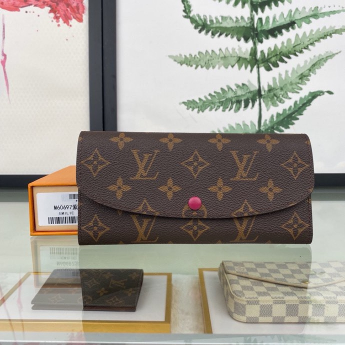 Louis Vuitton LV Emilie Snap On Wallet M61447