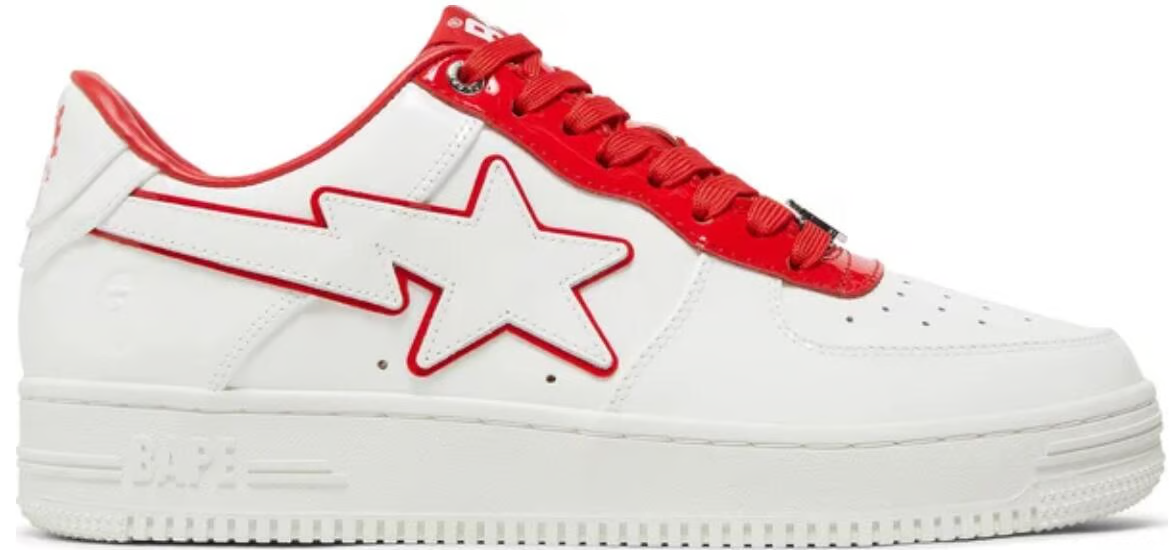 Bapesta #8 M1 White Red