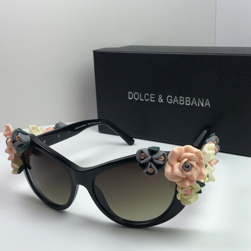 DOLCE & GABBAN DG Stereo Mark With drill  Sunglasses Top quality