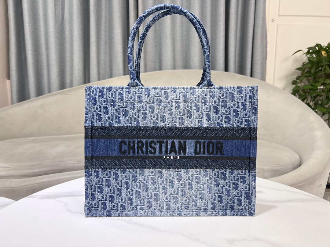 Dior Medium Denim Book Tote