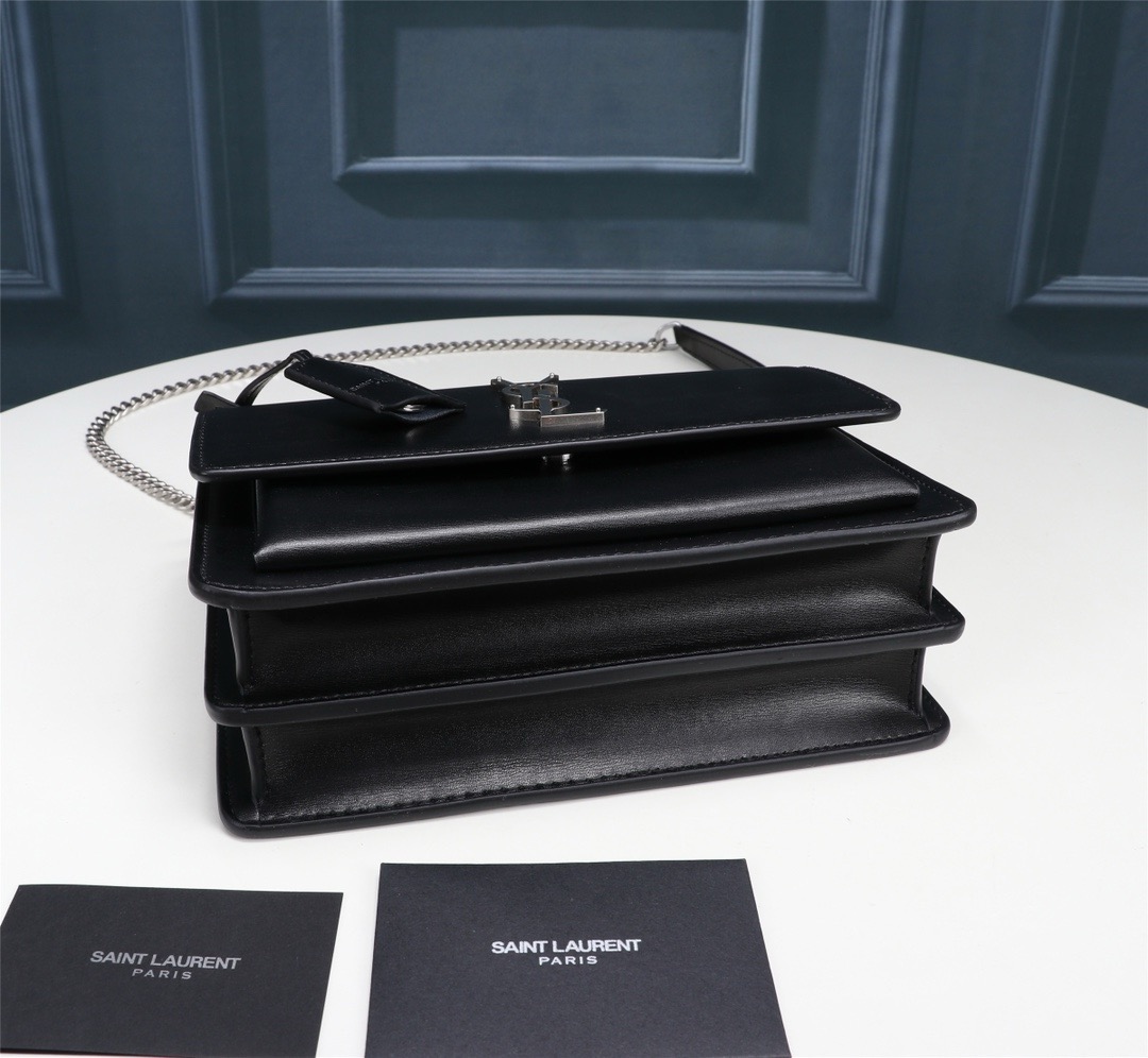 Saint Laurent YSL Medium SUNSET bag black