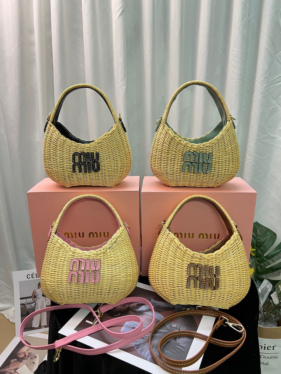 Miumiu wander bamboo underarm bag