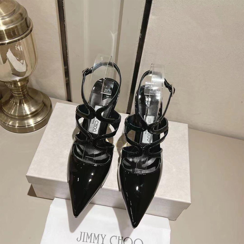 Jimmy Choo Patent Leather Azia Heels