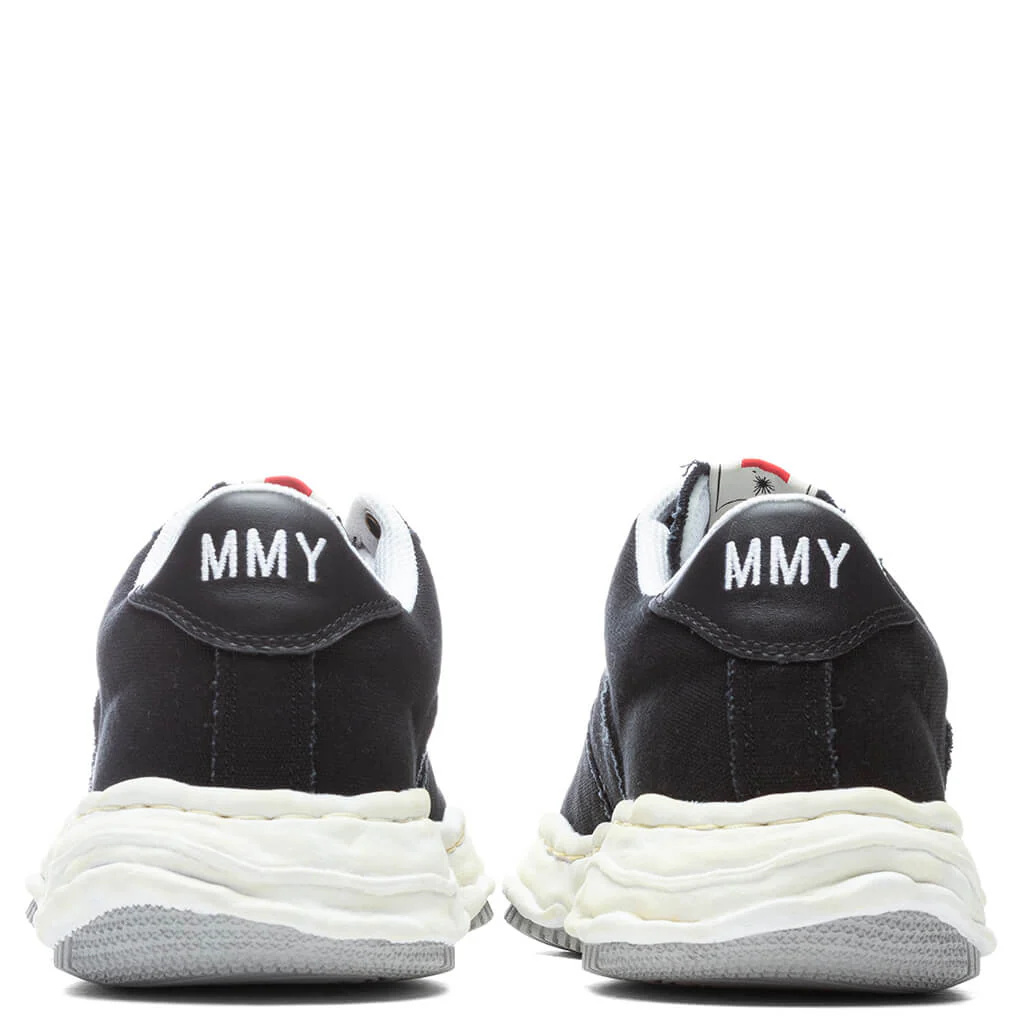 MIHARA YASUHIRO Wayne Low OG Sole Washed Canvas Sneaker - Black