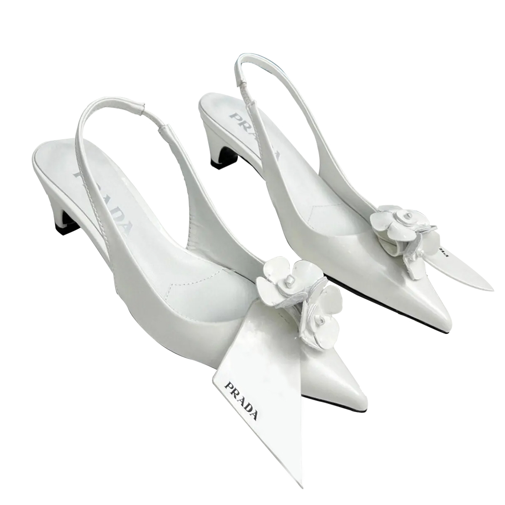 Prada Leather Temperament Piece Sandals Slide